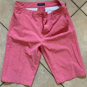 Nautica Boys Red Chino Shorts